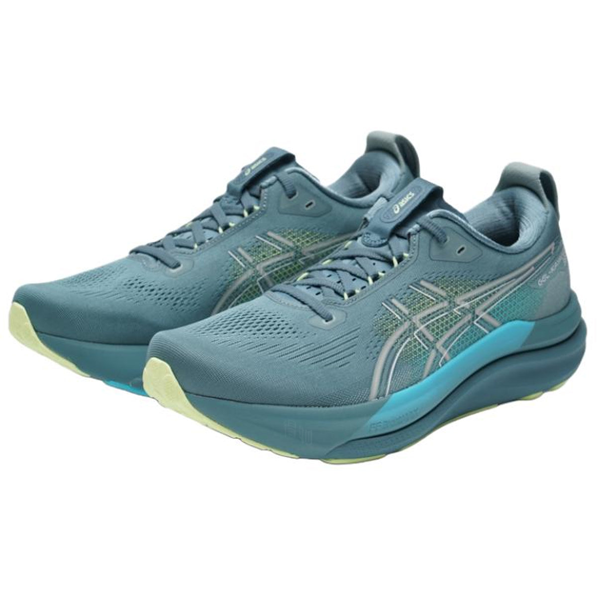 ASICS GEL-KAYANO 33 Green Running Sneakers | Lightweight Low-Top Trainers for Men & Women