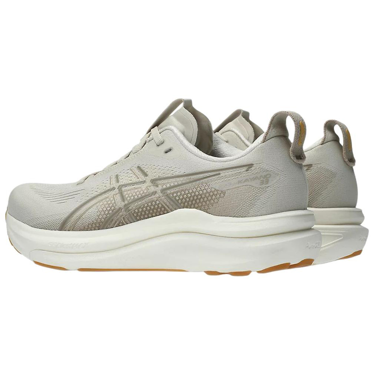 ASICS GEL-KAYANO 33 Beige Running Sneakers | Lightweight Low-Top Trainers for Men & Women
