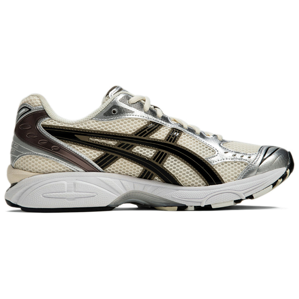 ASICS Gel-Kayano 14 Black White Silver Running Sneakers | Lightweight Low-Top Trainers for Men & Women