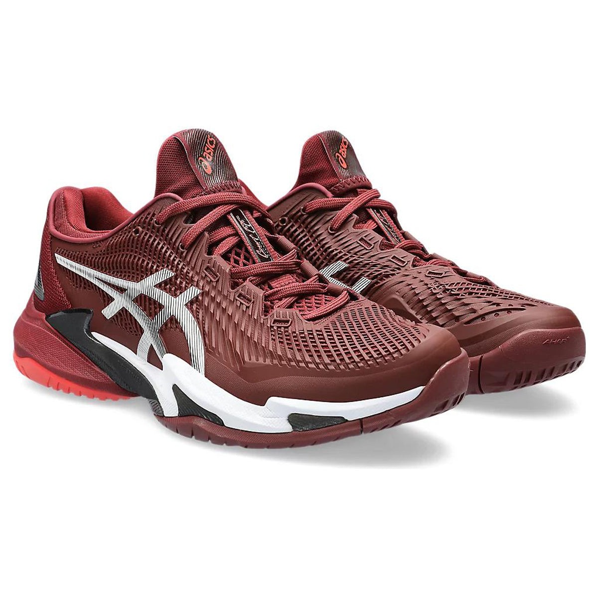 ASICS Court FF 3 Red Black Running Sneakers | Lightweight Low-Top Trainers for Men & Women