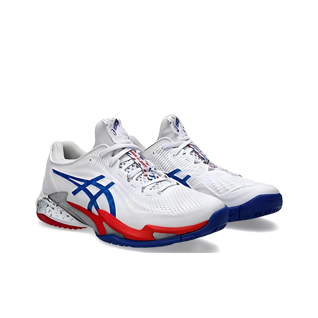 ASICS Court FF 3 Blue White Running Sneakers | Lightweight Low-Top Trainers for Men & Women