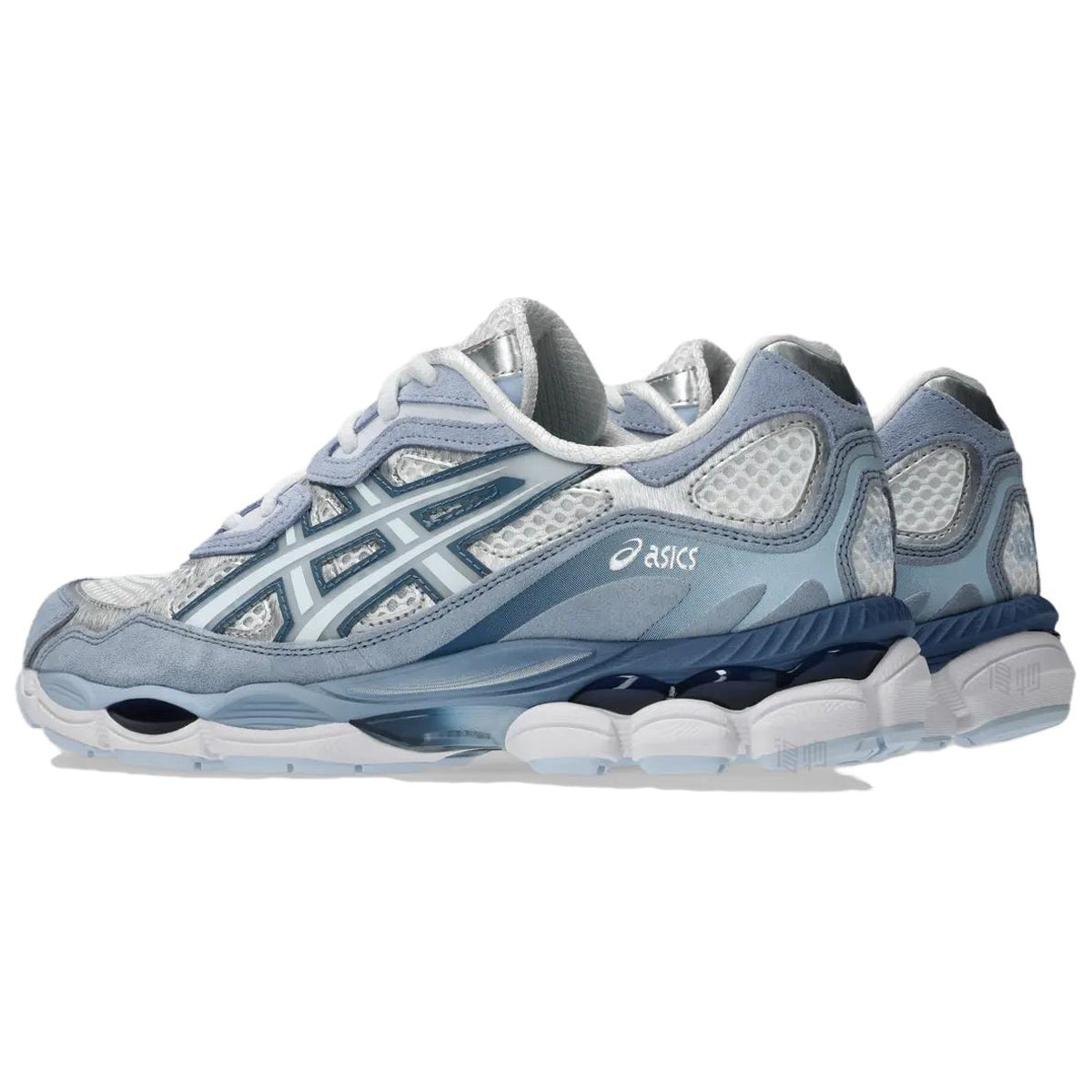 ASICS GEL-NYC White Blue Running Sneakers | Lightweight Low-Top Trainers for Men & Women