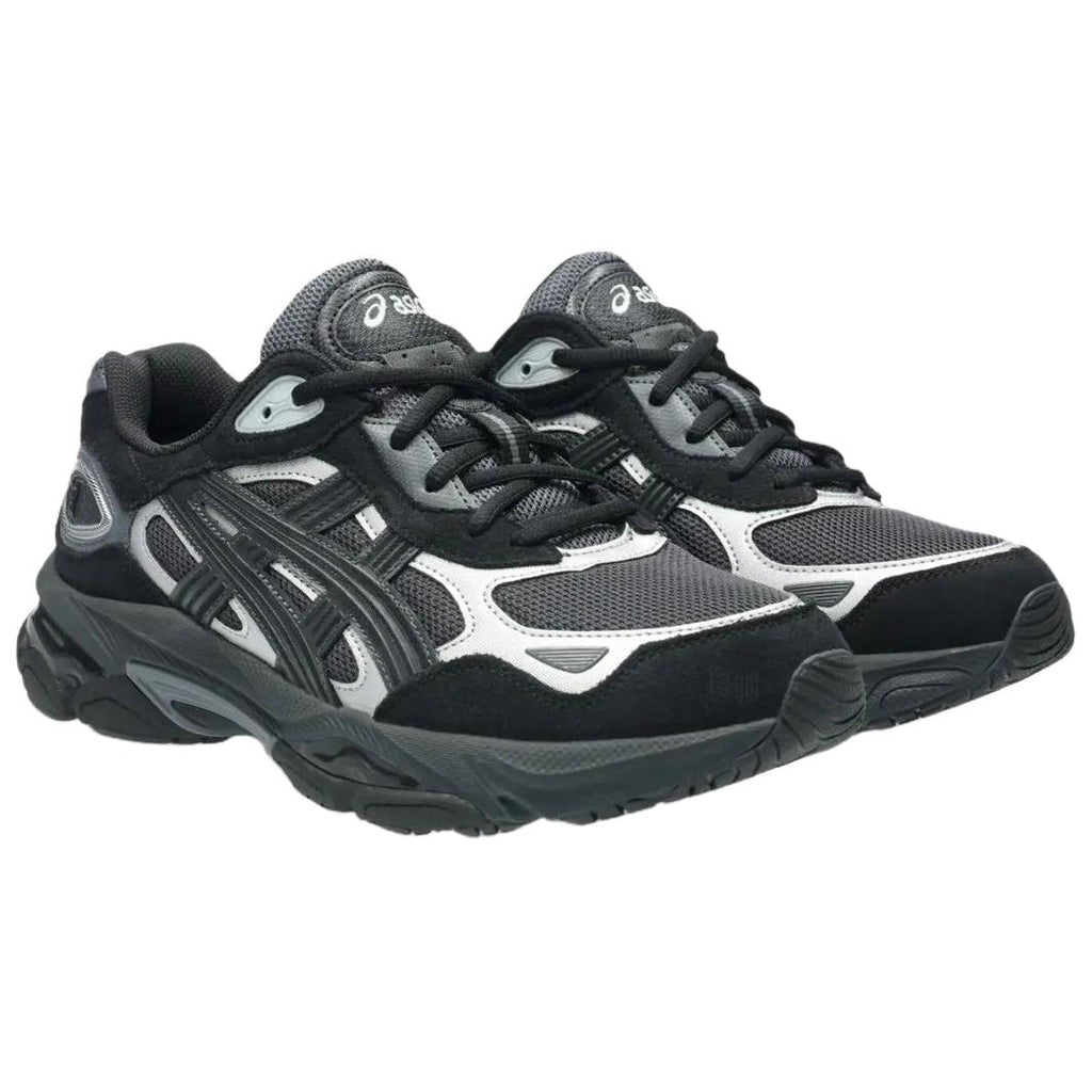 ASICS GEL-NYC 2.0 Grey Black Running Sneakers | Lightweight Low-Top Trainers for Men & Women