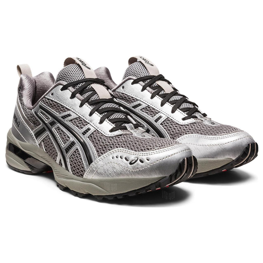 ASICS Sneakers Grey Black Running Sneakers | Lightweight Low-Top Trainers for Men & Women
