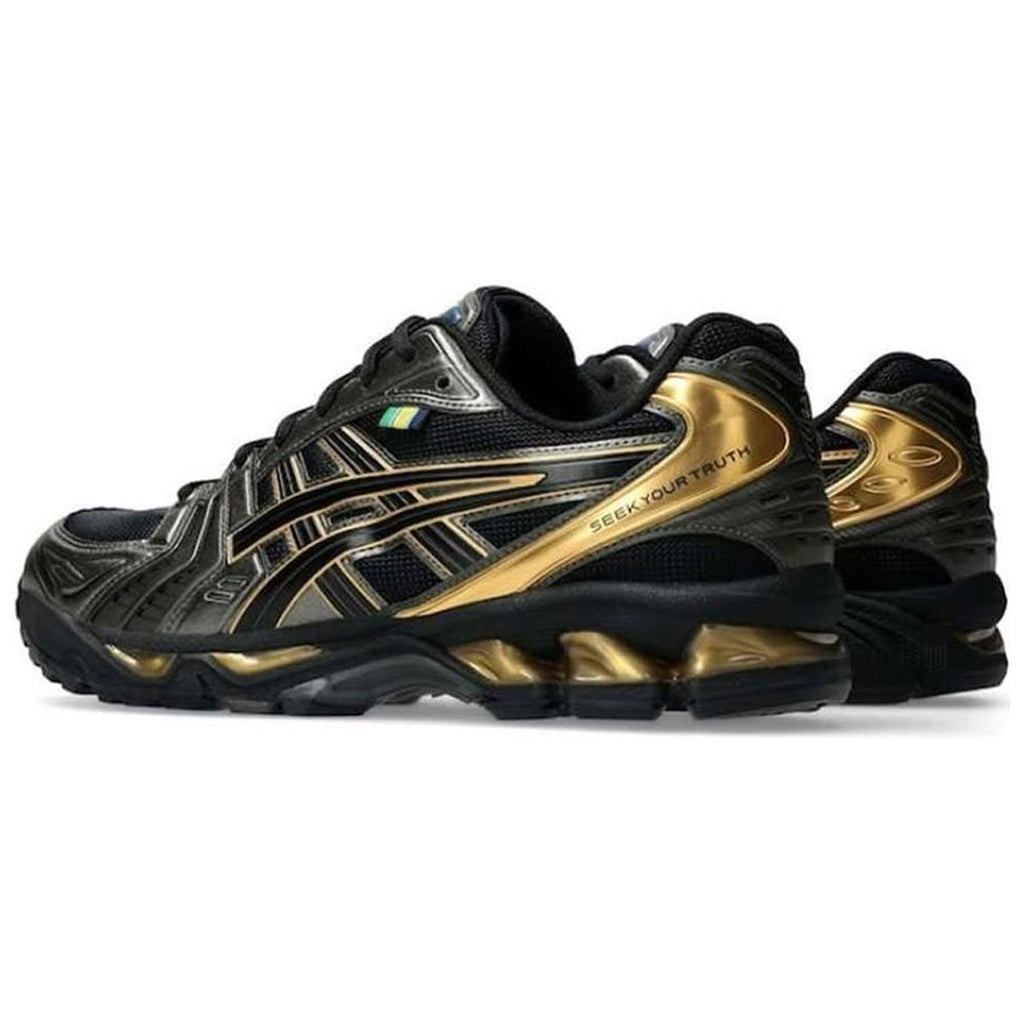 ASICS Gel-Kayano 14 Black Gold Running Sneakers | Lightweight Low-Top Trainers for Men & Women