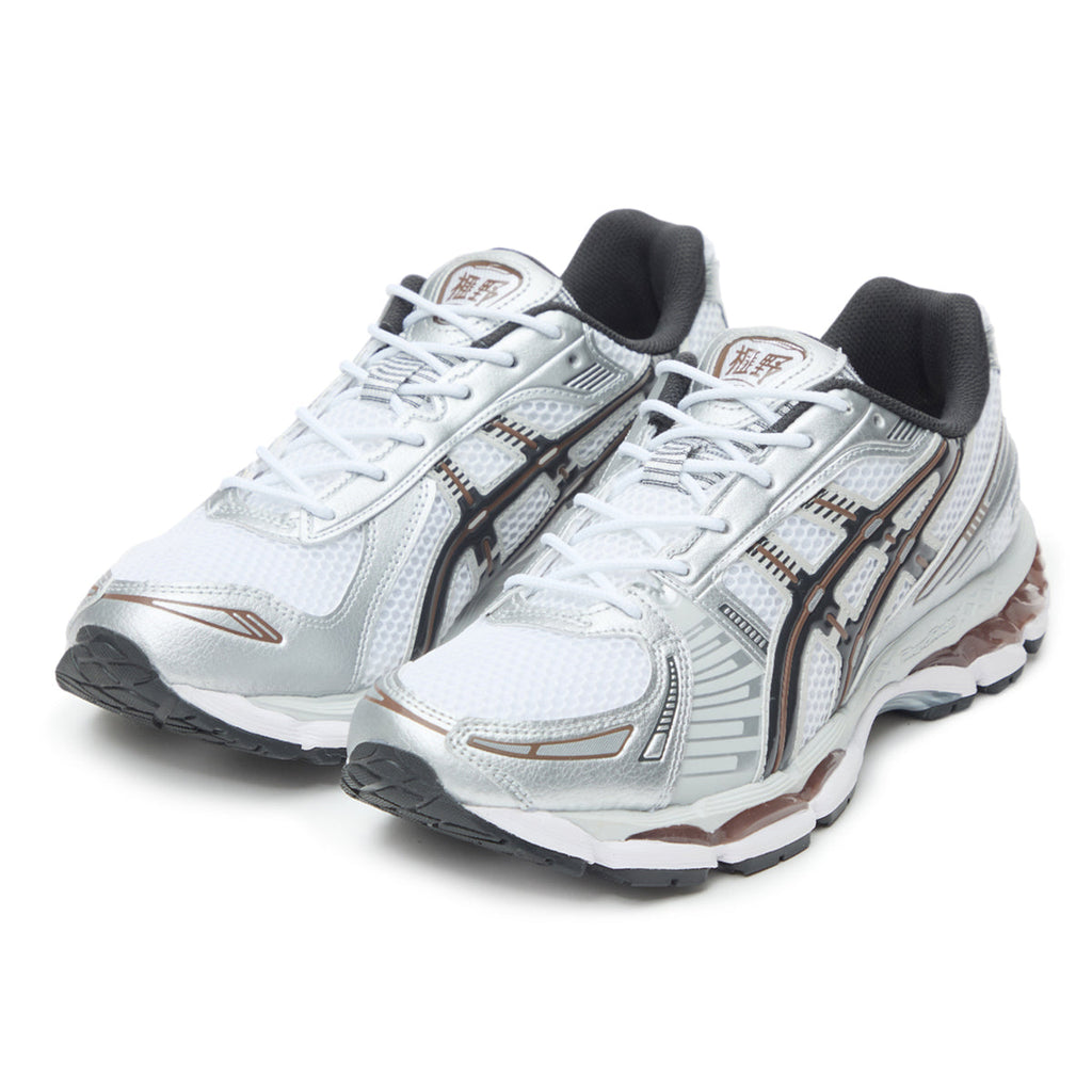 ASICS GEL-Kayano 12.1 White Brown Running Sneakers | Lightweight Low-Top Trainers for Men & Women