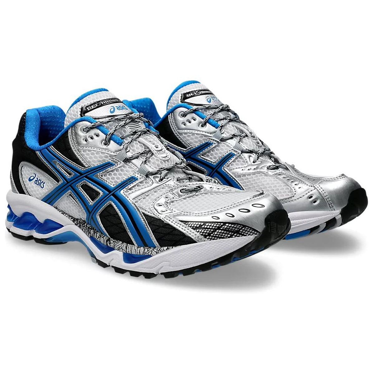 ASICS GEL-Nimbus 10.1 White Blue Running Sneakers | Lightweight Low-Top Trainers for Men & Women