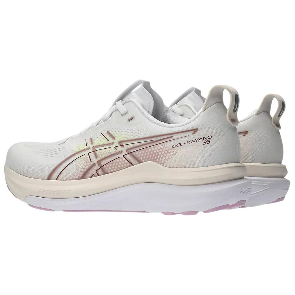 ASICS GEL-KAYANO 33 White Running Sneakers | Lightweight Low-Top Trainers for Men & Women