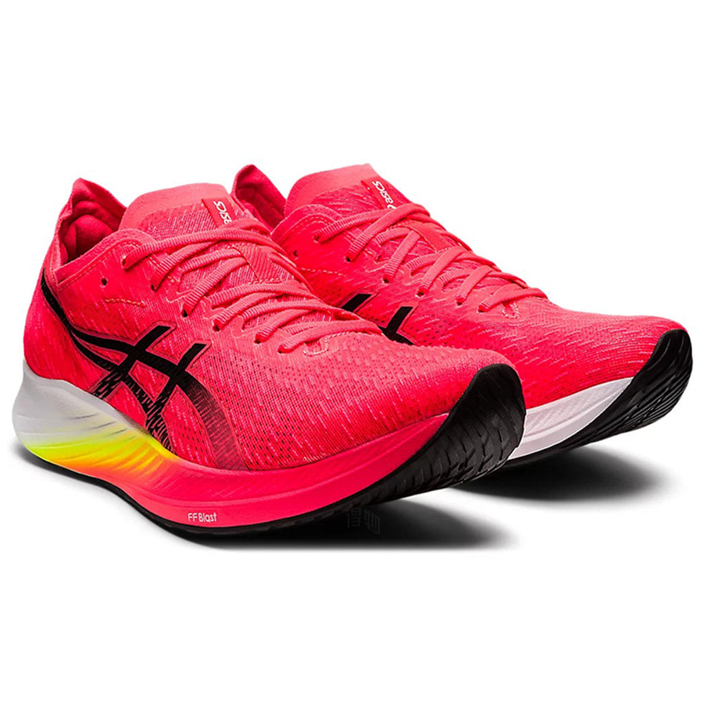 ASICS Magic Speed 1.0 Red Black Running Sneakers | Lightweight Low-Top Trainers for Men & Women