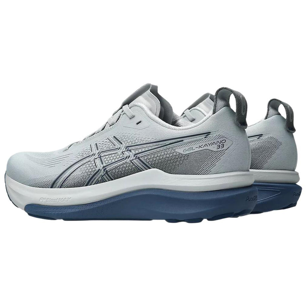 ASICS GEL-KAYANO 33 Grey Running Sneakers | Lightweight Low-Top Trainers for Men & Women