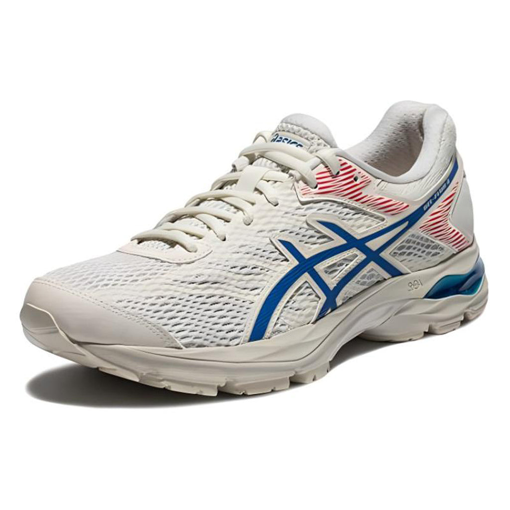 ASICS Gel-Flux 4 Beige Blue Running Sneakers | Lightweight Low-Top Trainers for Men & Women