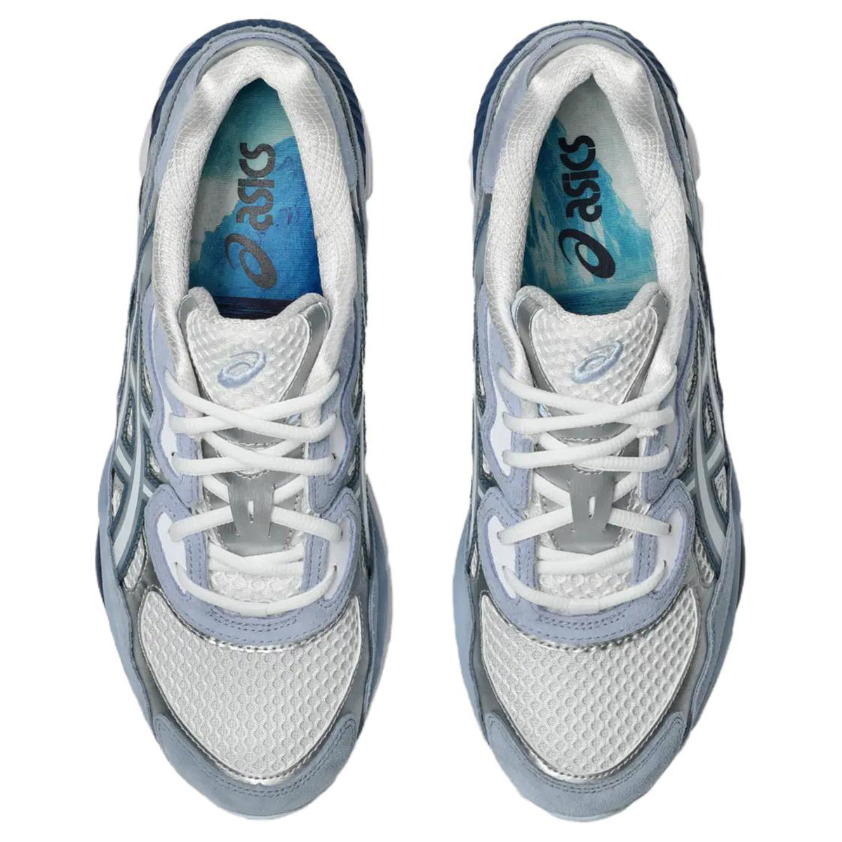 ASICS GEL-NYC White Blue Running Sneakers | Lightweight Low-Top Trainers for Men & Women