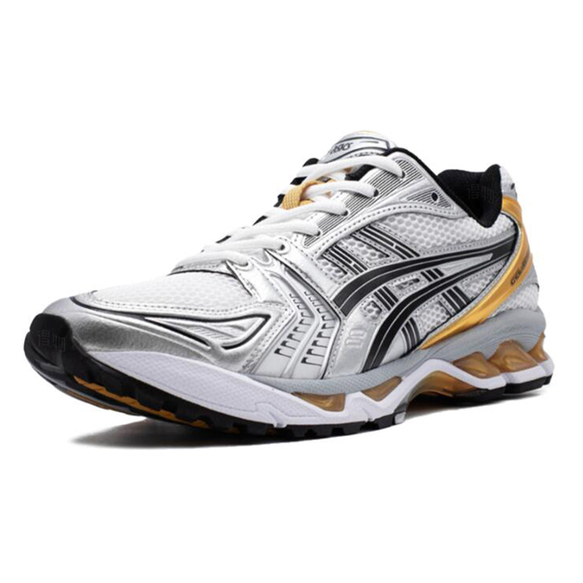 ASICS Gel-Kayano 14 Gold Silver Black Running Sneakers | Lightweight Low-Top Trainers for Men & Women