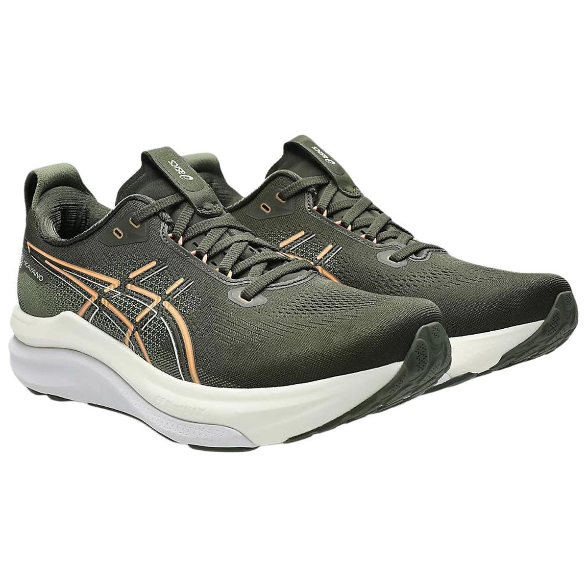 ASICS GEL-KAYANO 33 Olive Green Running Sneakers | Lightweight Low-Top Trainers for Men & Women