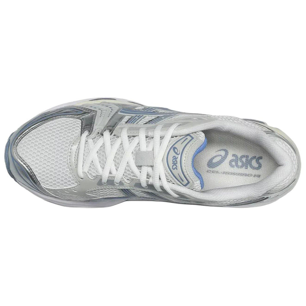 ASICS Gel-Kayano 14 White Blue Running Sneakers | Lightweight Low-Top Trainers for Men & Women