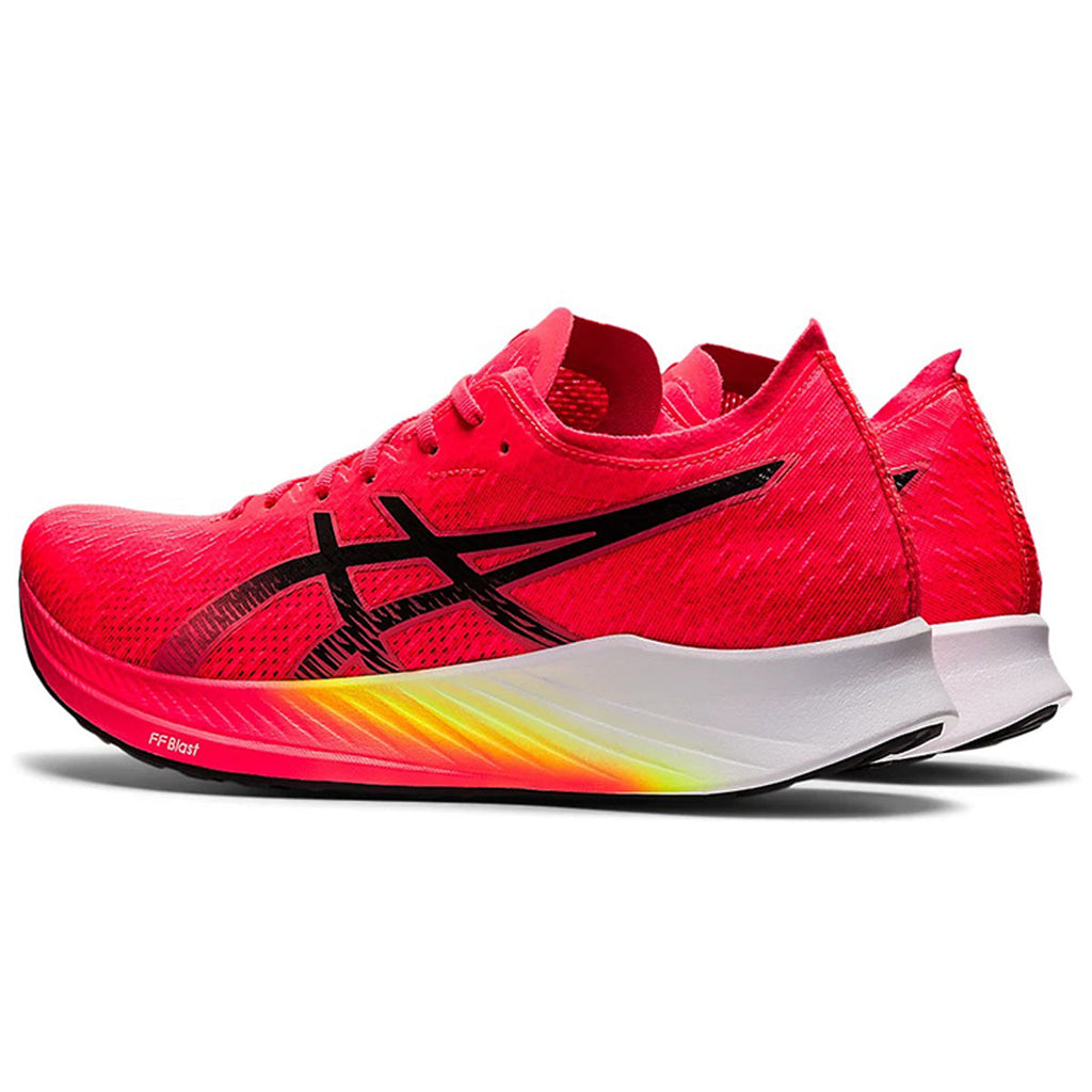 ASICS Magic Speed 1.0 Red Black Running Sneakers | Lightweight Low-Top Trainers for Men & Women