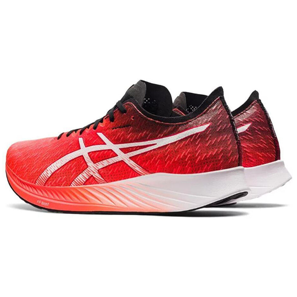 ASICS Magic Speed 1.0 Red White Running Sneakers | Lightweight Low-Top Trainers for Men & Women