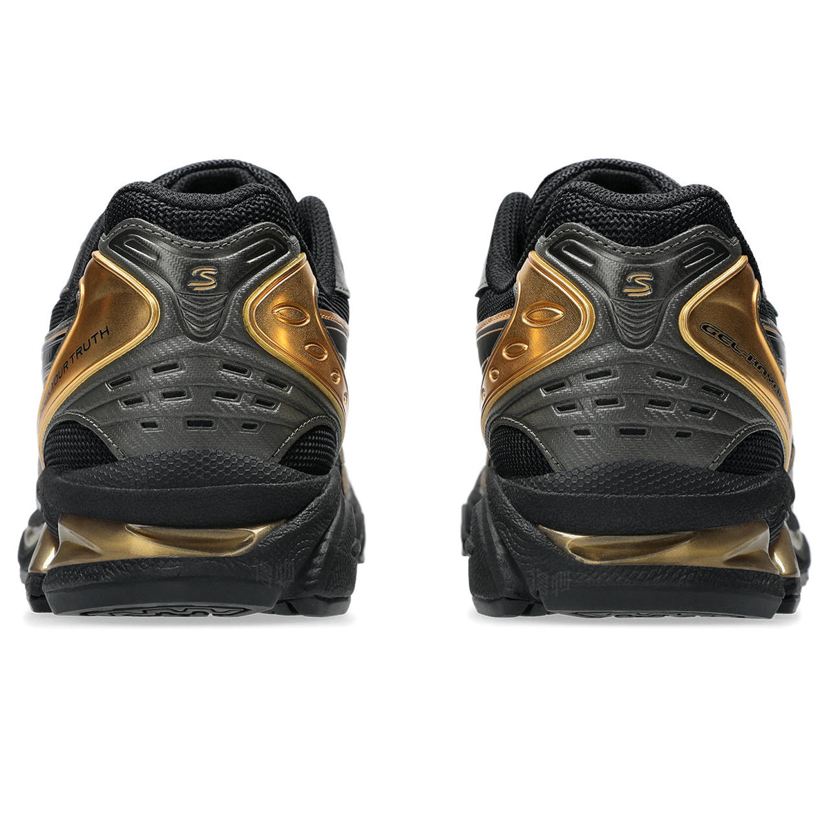 ASICS Gel-Kayano 14 Black Gold Running Sneakers | Lightweight Low-Top Trainers for Men & Women