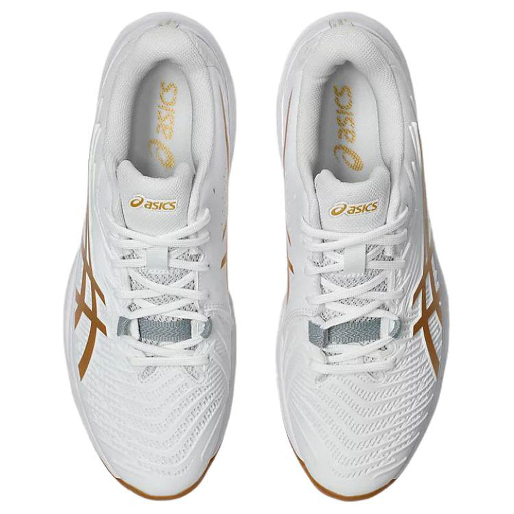 ASICS COURT CONTROL FF 4 White Orange Running Sneakers | Lightweight Low-Top Trainers for Men & Women