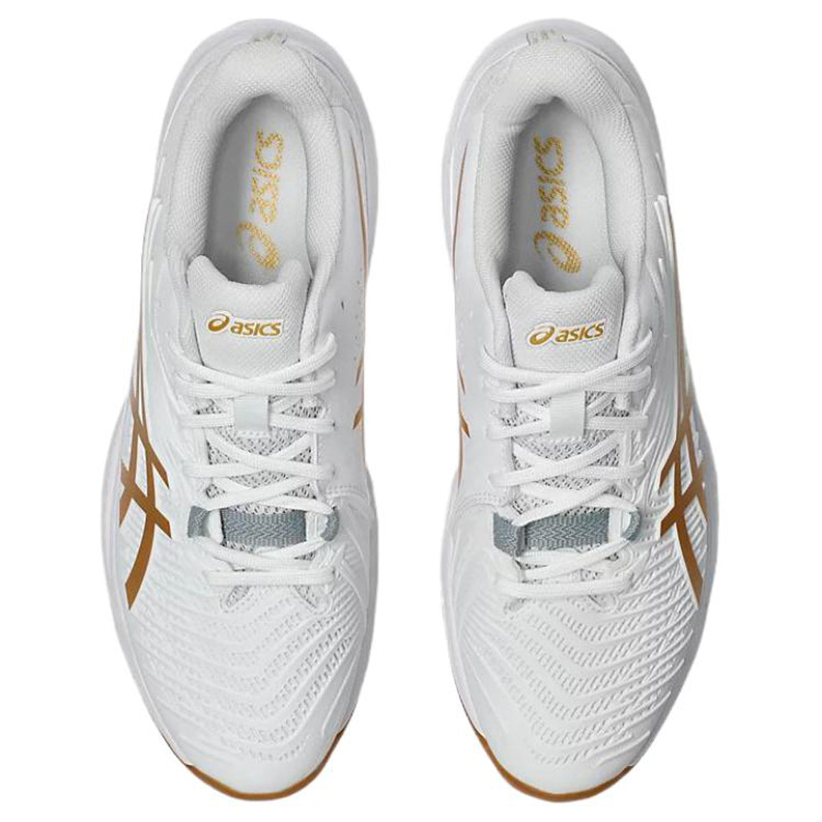 ASICS COURT CONTROL FF 4 White Orange Running Sneakers | Lightweight Low-Top Trainers for Men & Women
