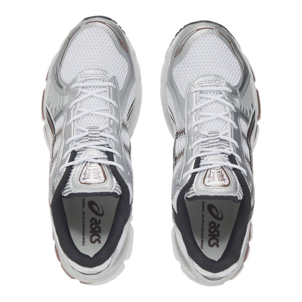 ASICS GEL-Kayano 12.1 White Brown Running Sneakers | Lightweight Low-Top Trainers for Men & Women