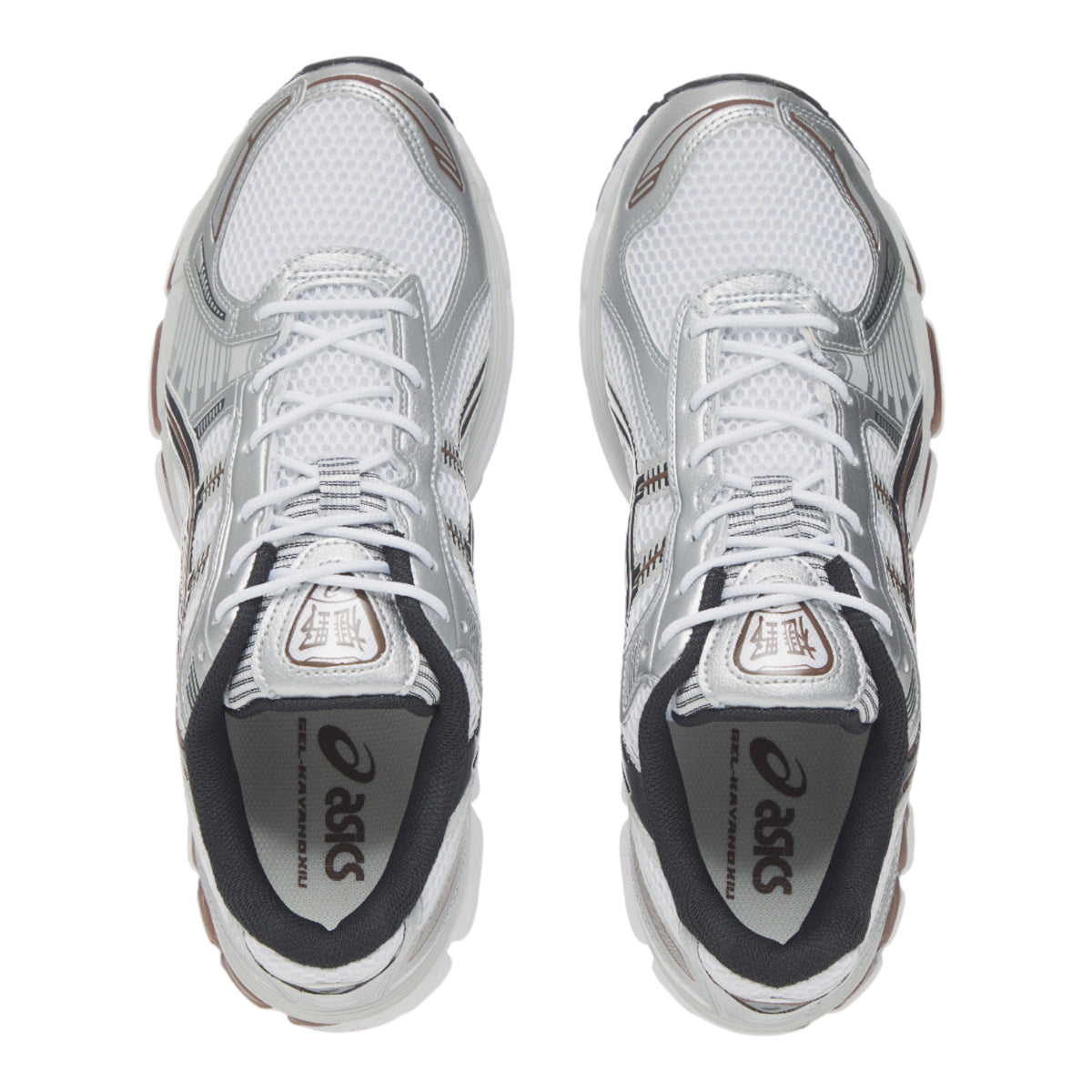 ASICS GEL-Kayano 12.1 White Brown Running Sneakers | Lightweight Low-Top Trainers for Men & Women