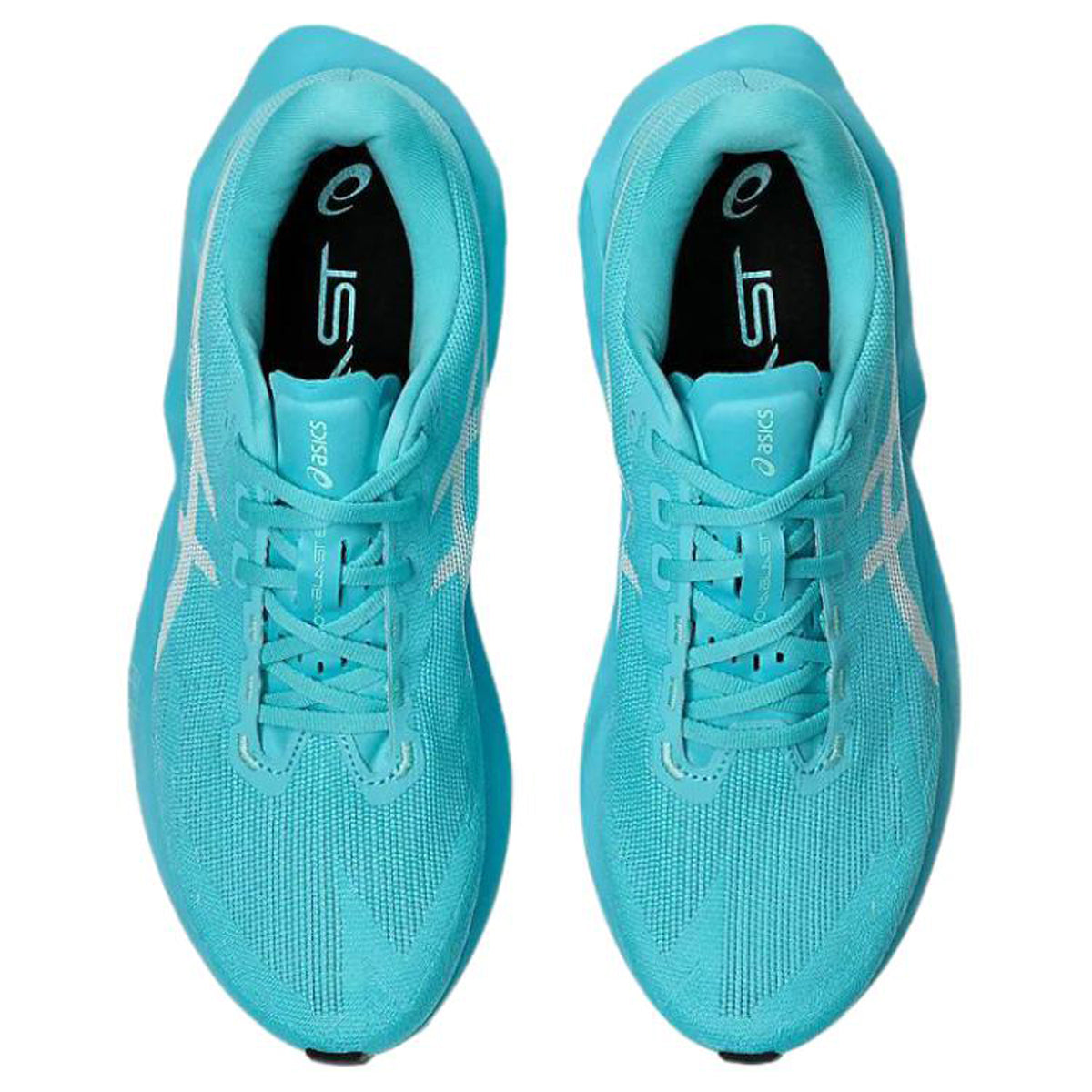 ASICS NOVABLAST 6 Blue White Running Sneakers | Lightweight Low-Top Trainers for Men & Women