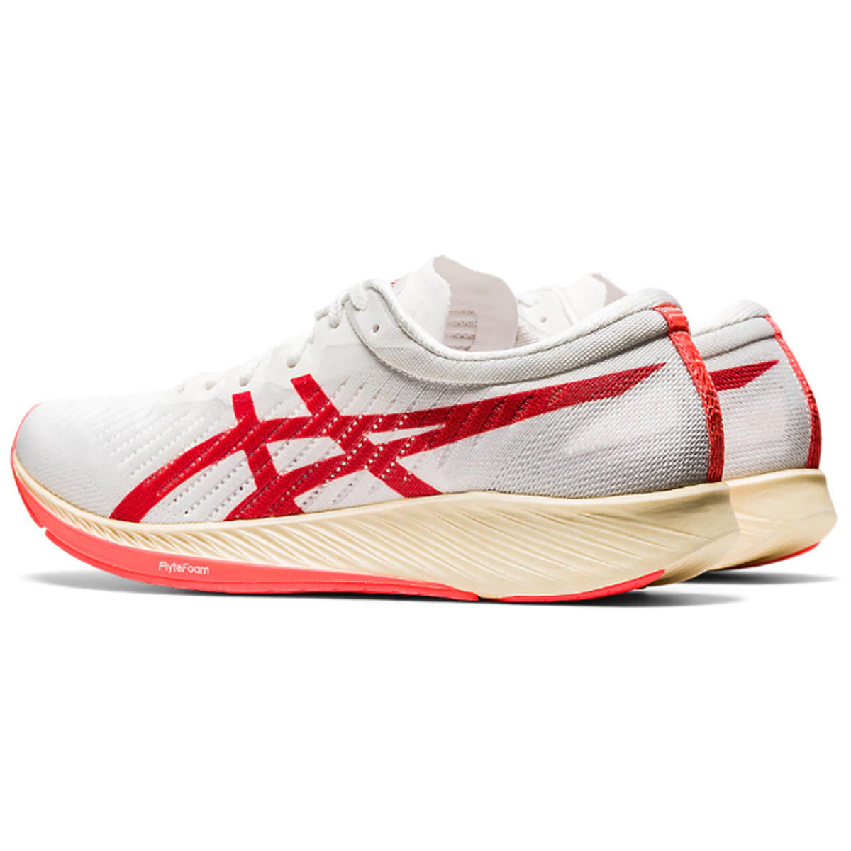 ASICS Sneakers Red White Running Sneakers | Lightweight Low-Top Trainers for Men & Women