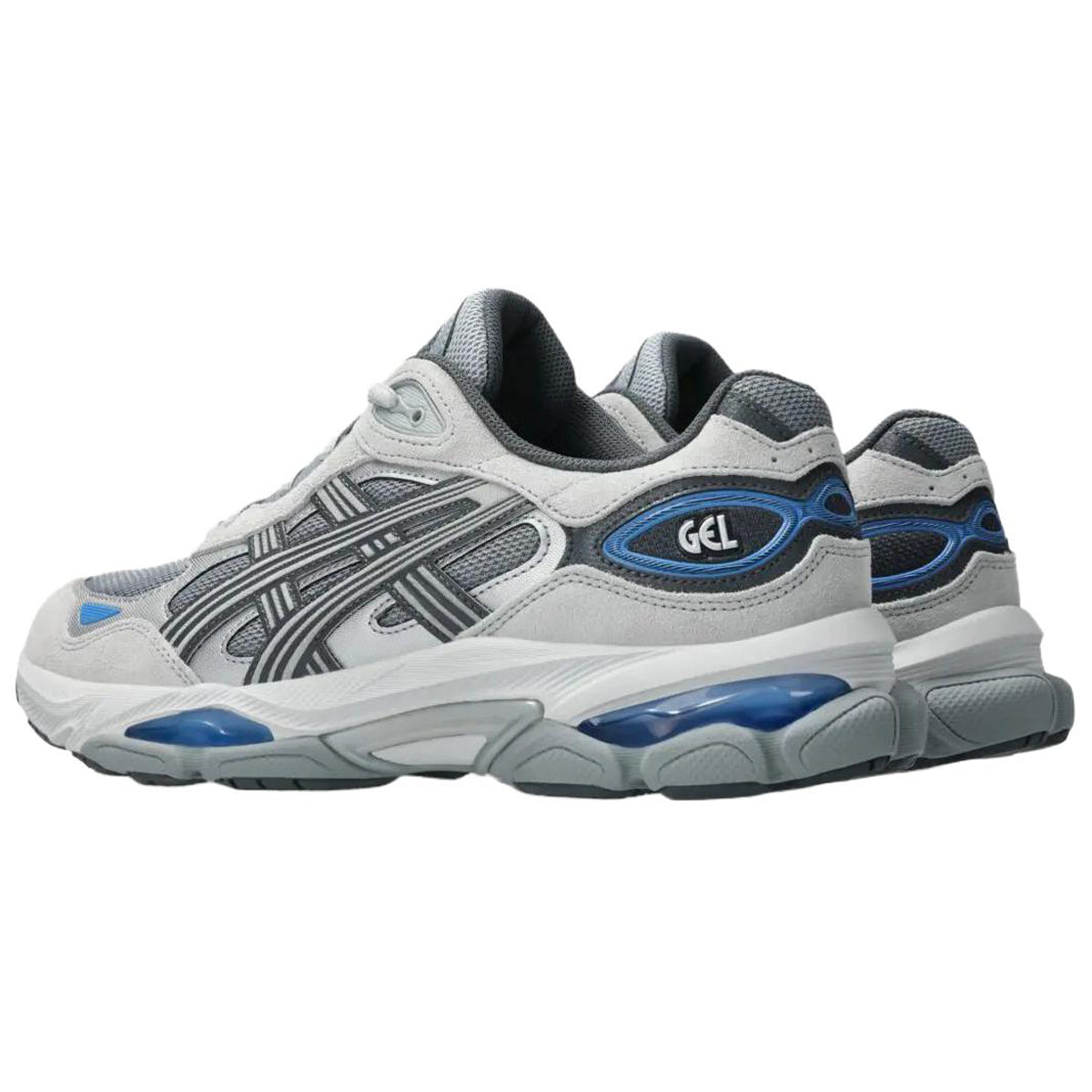 ASICS GEL-NYC 2.0 Grey Blue Running Sneakers | Lightweight Low-Top Trainers for Men & Women