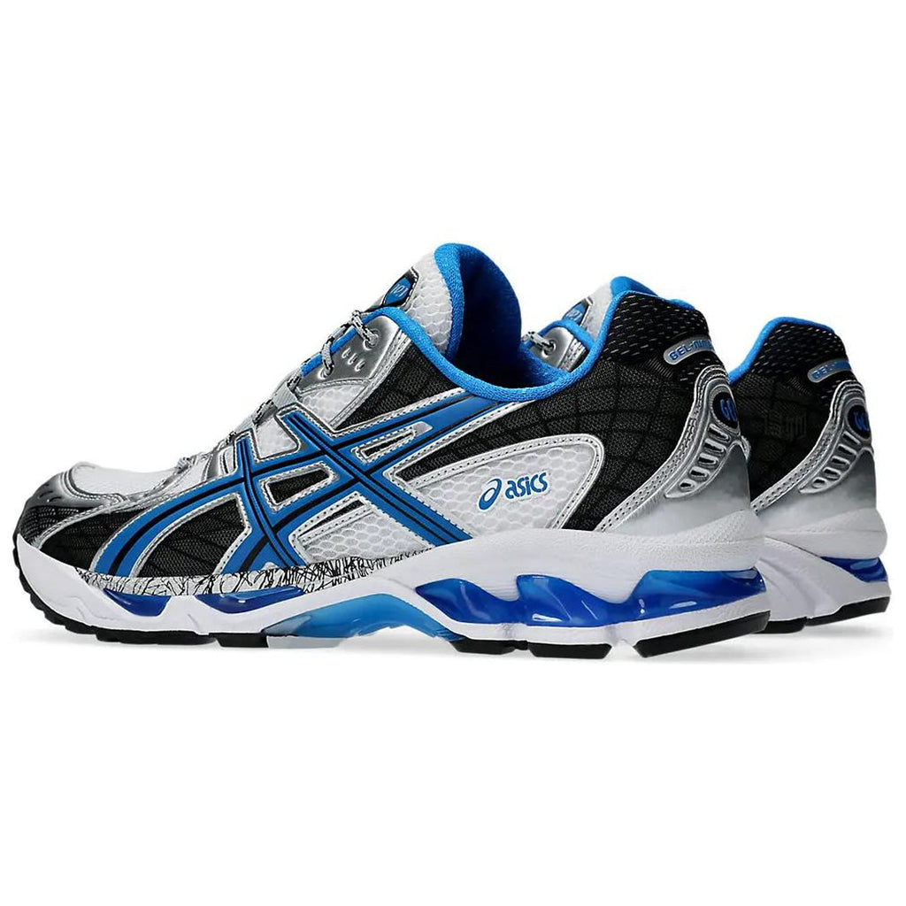ASICS GEL-Nimbus 10.1 White Blue Running Sneakers | Lightweight Low-Top Trainers for Men & Women