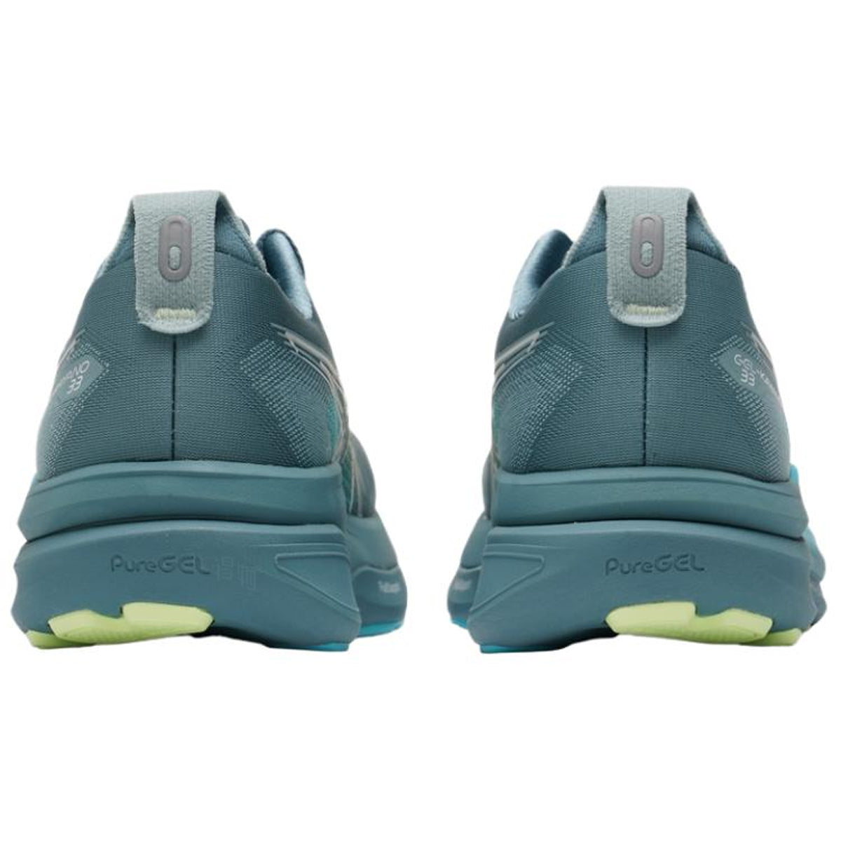 ASICS GEL-KAYANO 33 Green Running Sneakers | Lightweight Low-Top Trainers for Men & Women