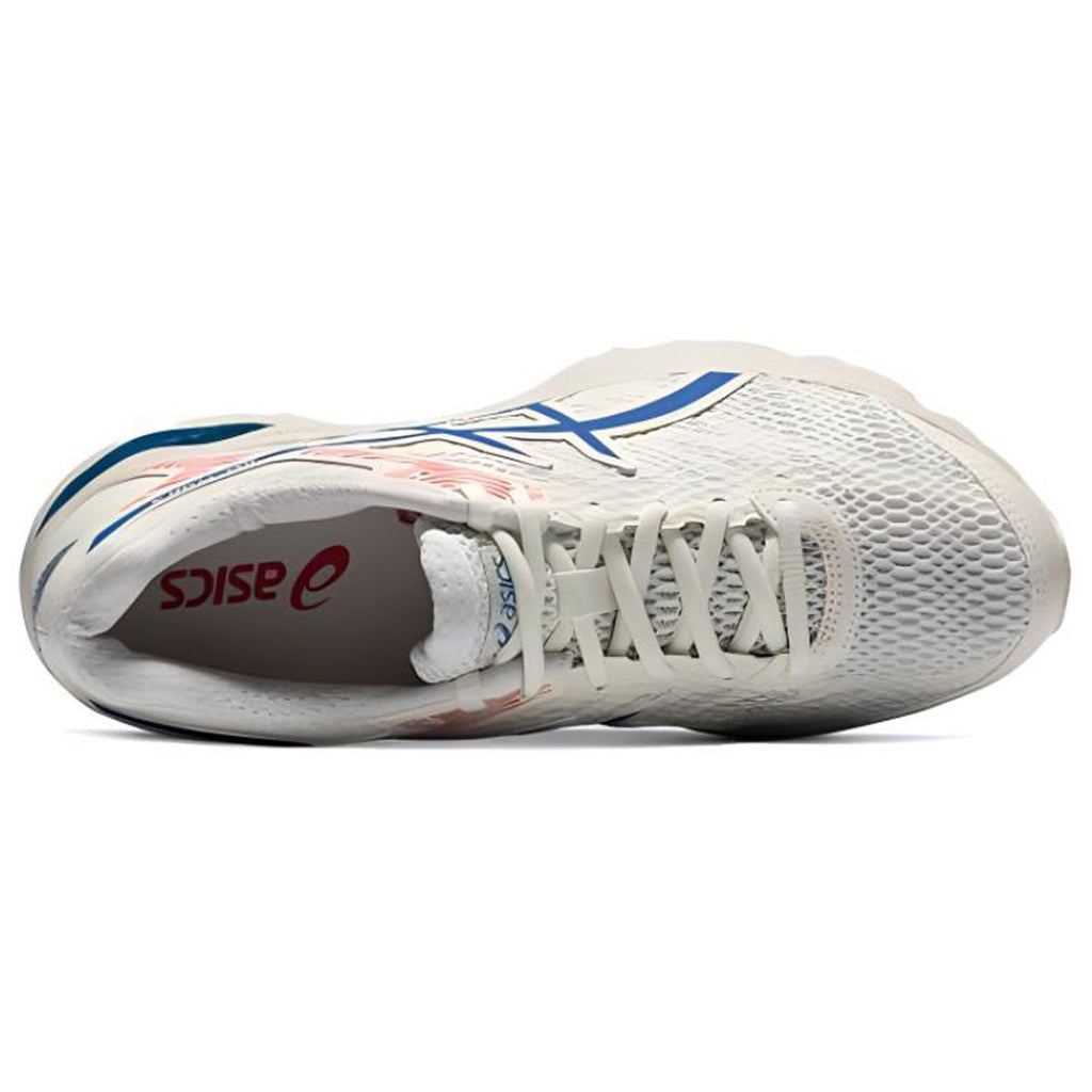 ASICS Gel-Flux 4 Beige Blue Running Sneakers | Lightweight Low-Top Trainers for Men & Women
