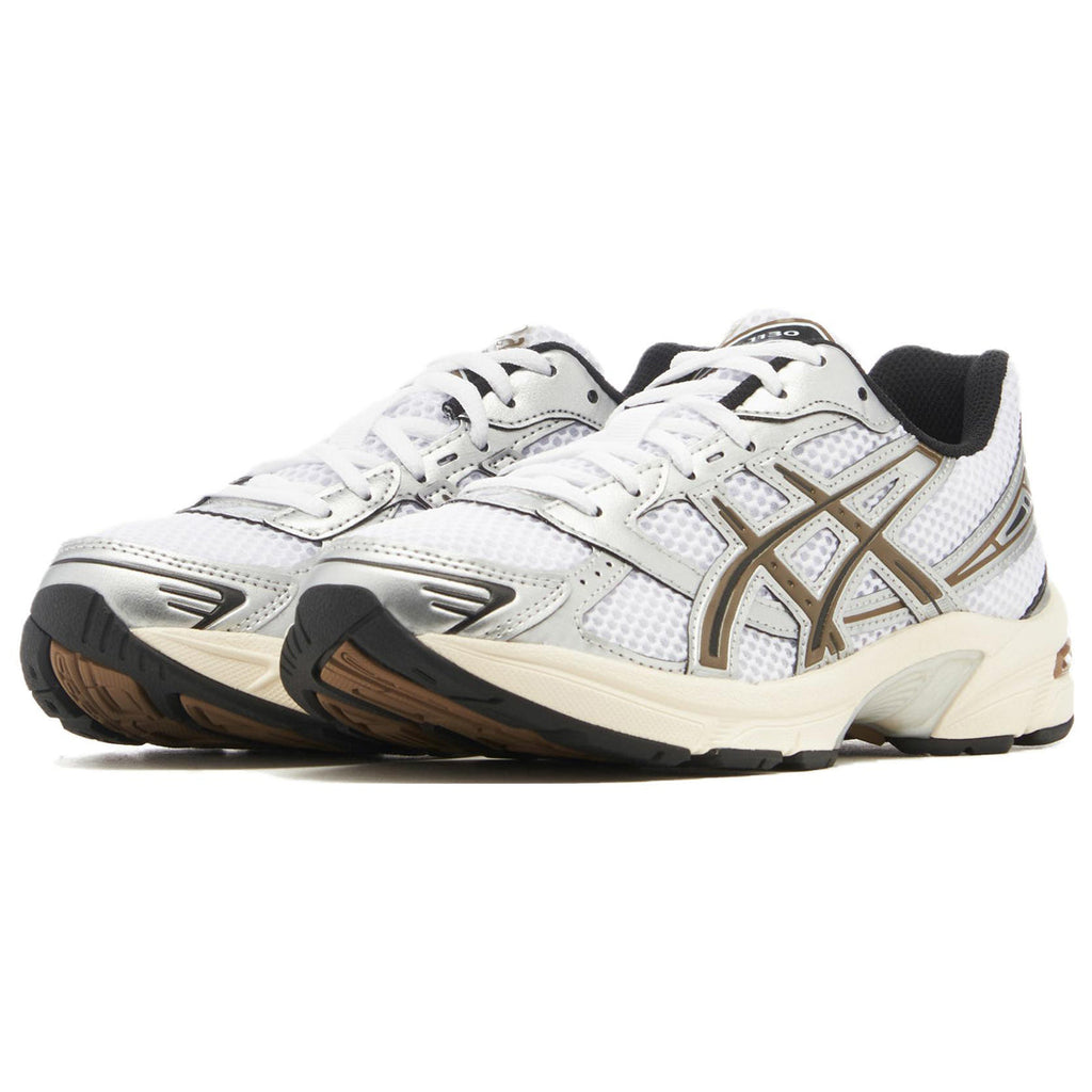 ASICS Gel-1130 White Brown Running Sneakers | Lightweight Low-Top Trainers for Men & Women