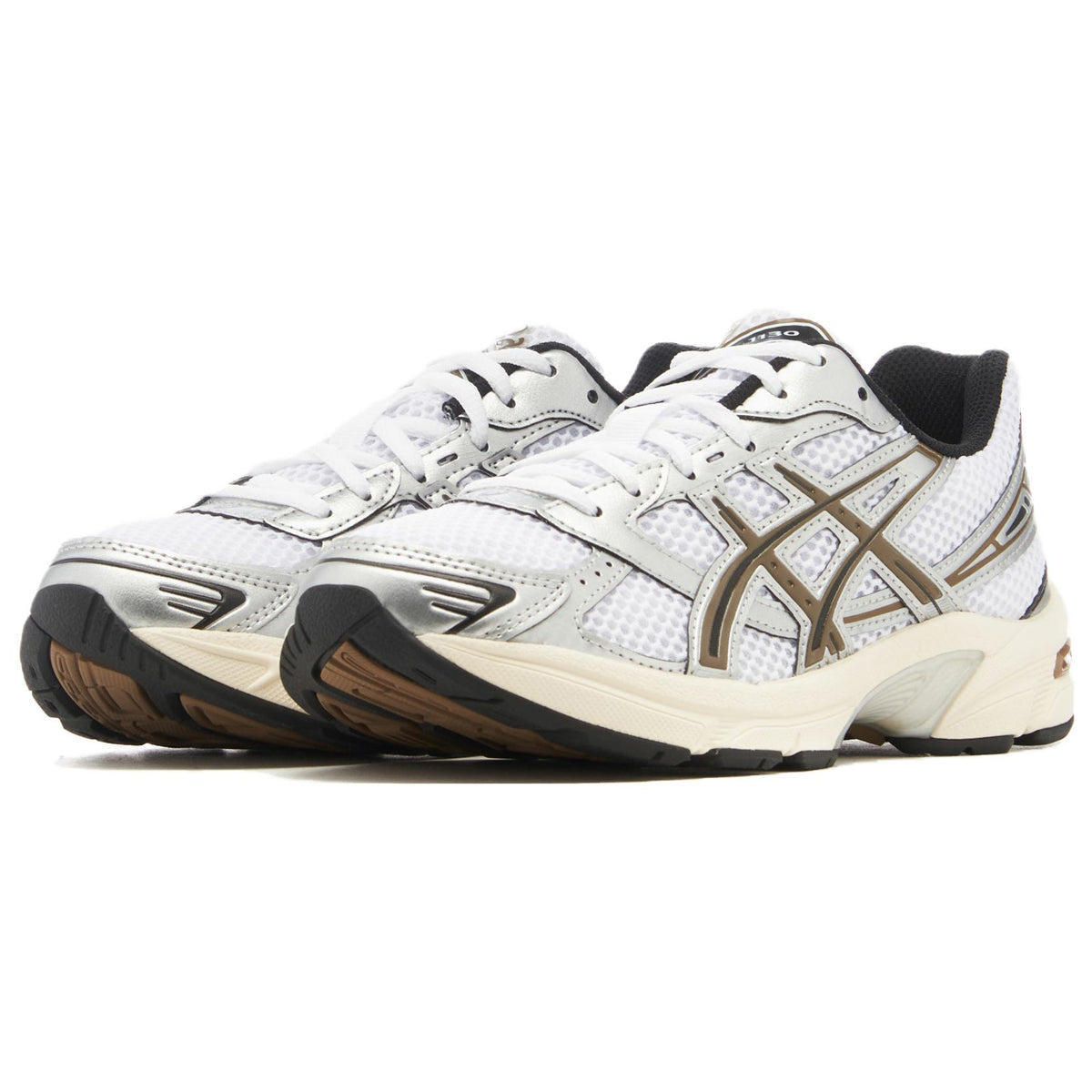 ASICS Gel-1130 White Brown Running Sneakers | Lightweight Low-Top Trainers for Men & Women