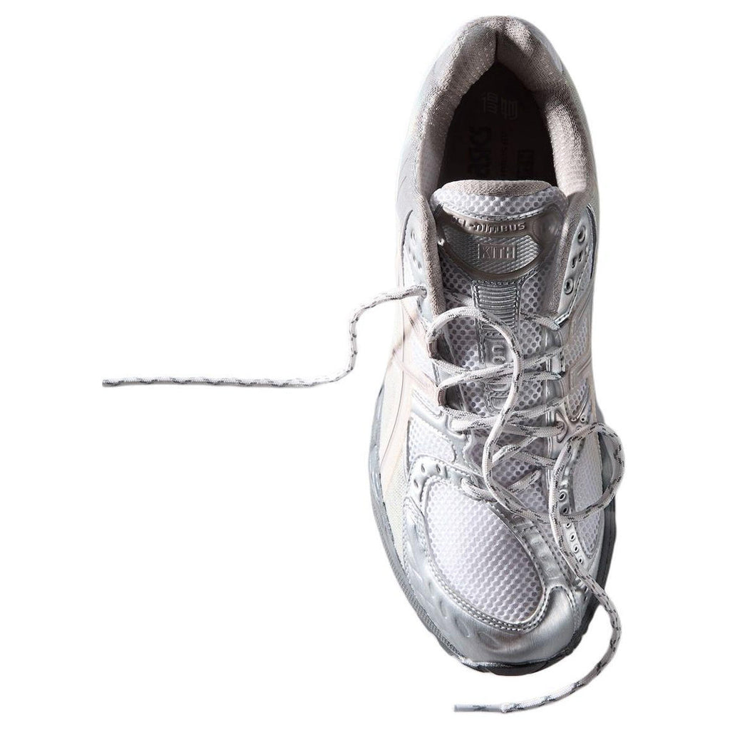 ASICS GEL-Nimbus 10.1 White Beige Silver Running Sneakers | Lightweight Low-Top Trainers for Men & Women
