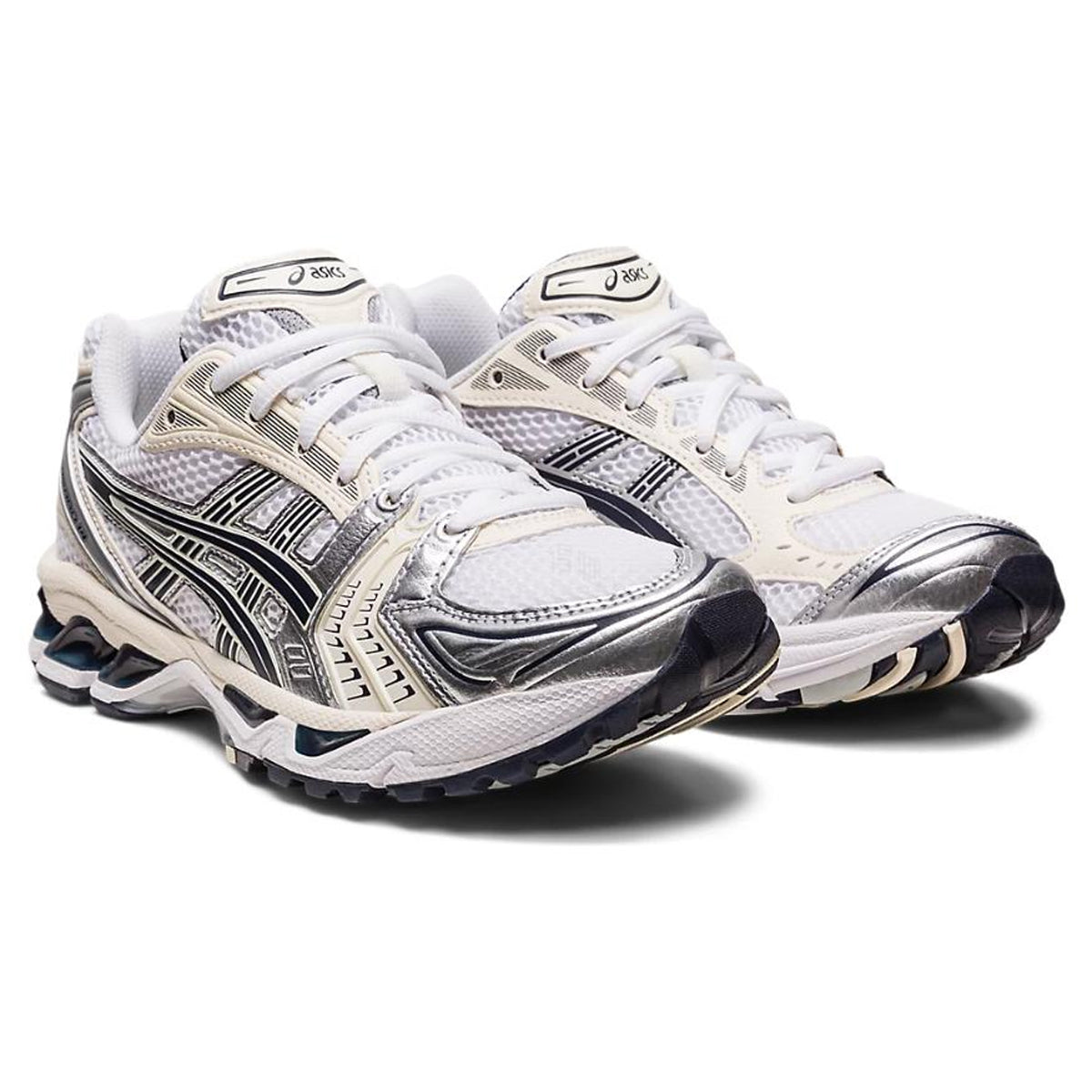 ASICS Gel-Kayano 14 White Black Running Sneakers | Lightweight Low-Top Trainers for Men & Women