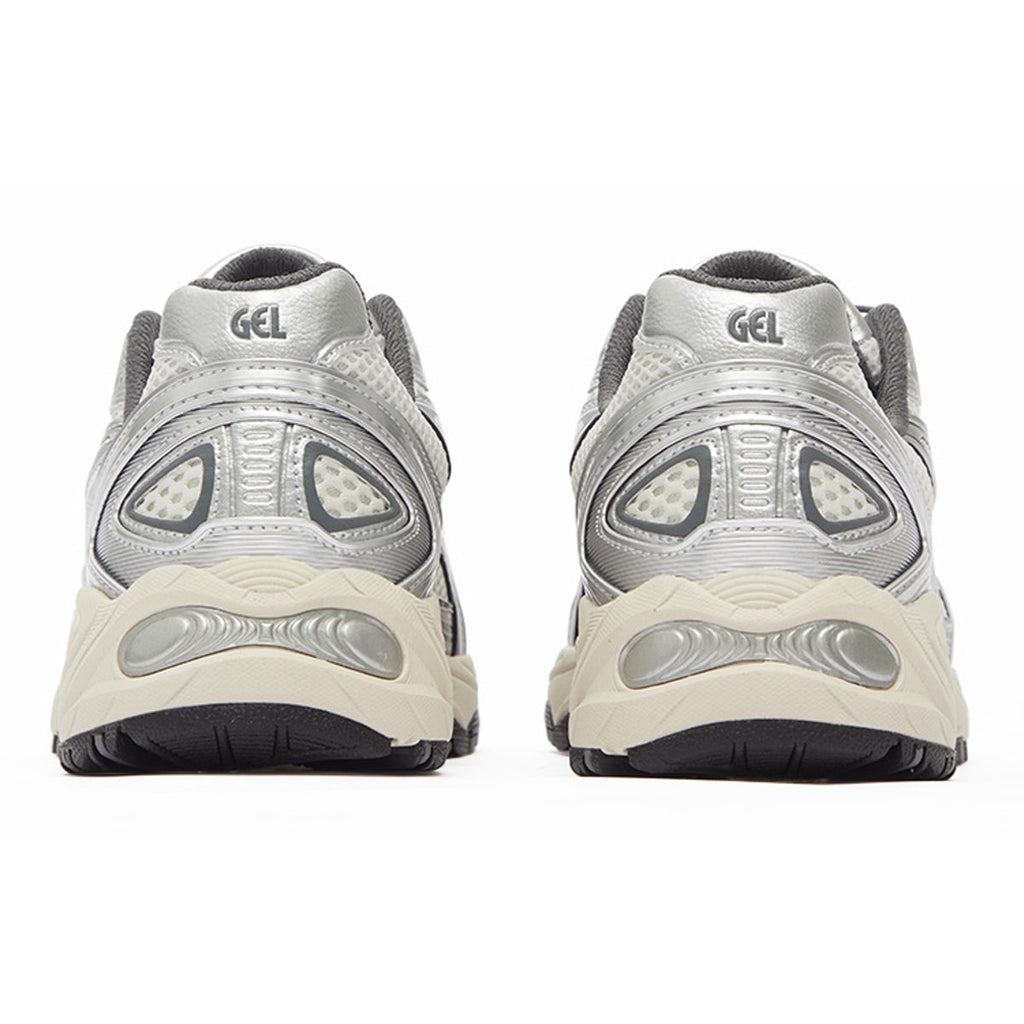 ASICS Sneakers Silver White Running Sneakers | Lightweight Low-Top Trainers for Men & Women