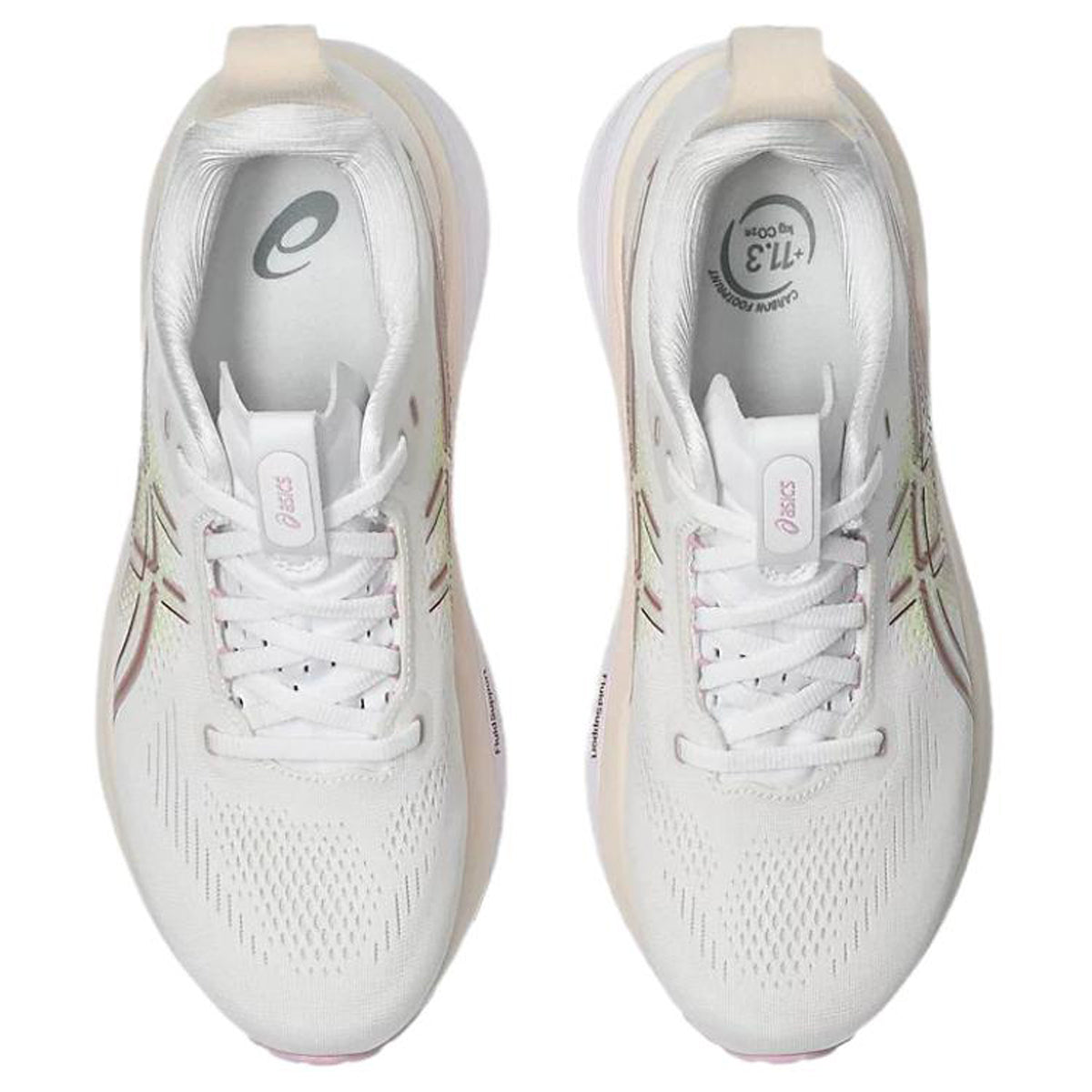 ASICS GEL-KAYANO 33 White Running Sneakers | Lightweight Low-Top Trainers for Men & Women