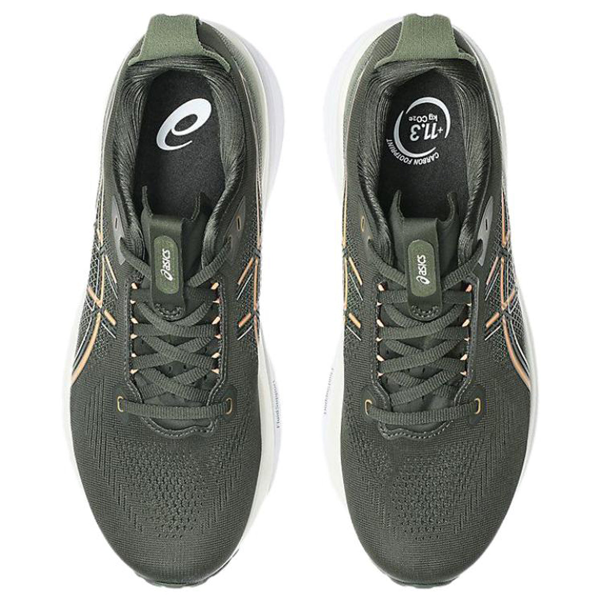 ASICS GEL-KAYANO 33 Olive Green Running Sneakers | Lightweight Low-Top Trainers for Men & Women