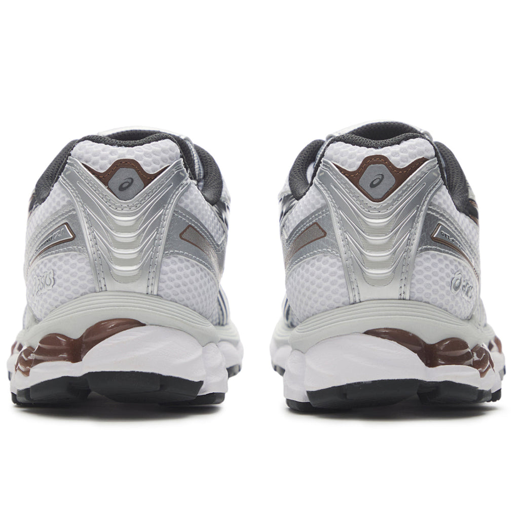 ASICS GEL-Kayano 12.1 White Brown Running Sneakers | Lightweight Low-Top Trainers for Men & Women