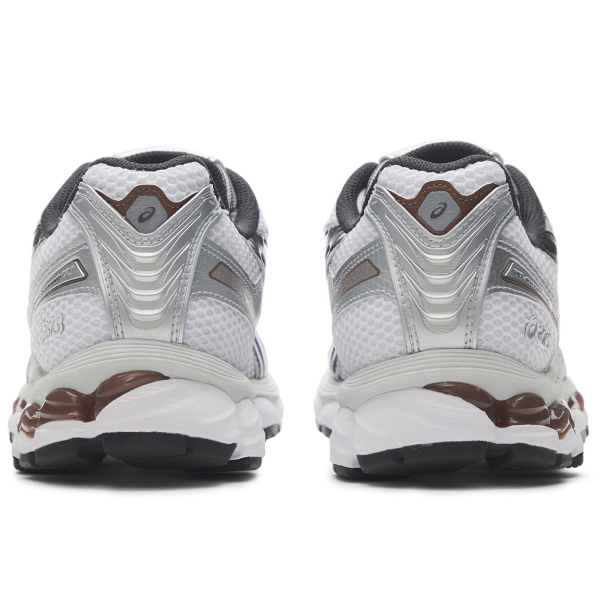 ASICS GEL-Kayano 12.1 White Brown Running Sneakers | Lightweight Low-Top Trainers for Men & Women