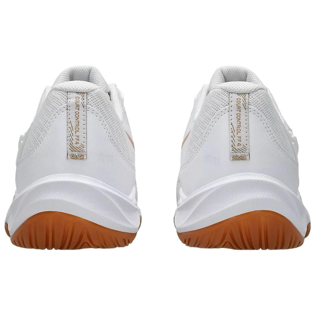 ASICS COURT CONTROL FF 4 White Orange Running Sneakers | Lightweight Low-Top Trainers for Men & Women
