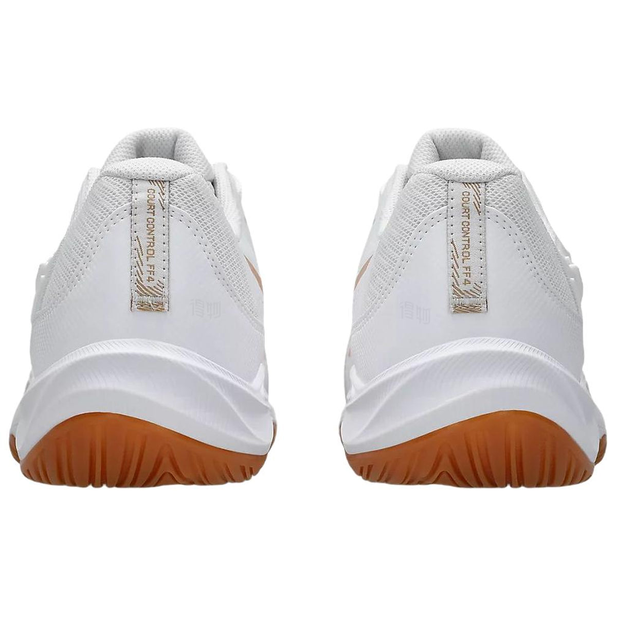 ASICS COURT CONTROL FF 4 White Orange Running Sneakers | Lightweight Low-Top Trainers for Men & Women