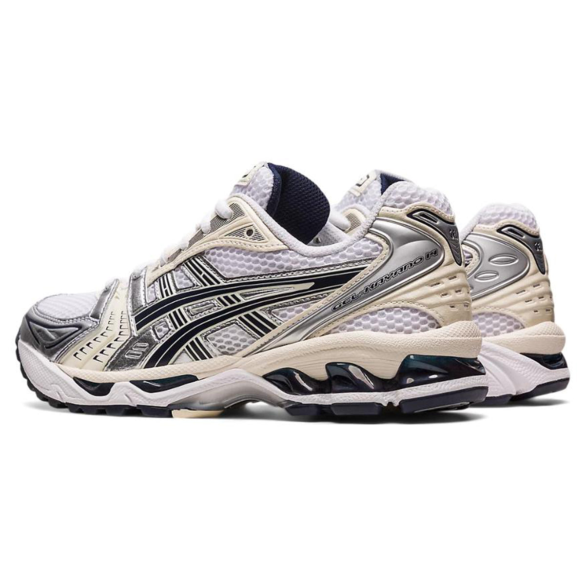 ASICS Gel-Kayano 14 White Black Running Sneakers | Lightweight Low-Top Trainers for Men & Women