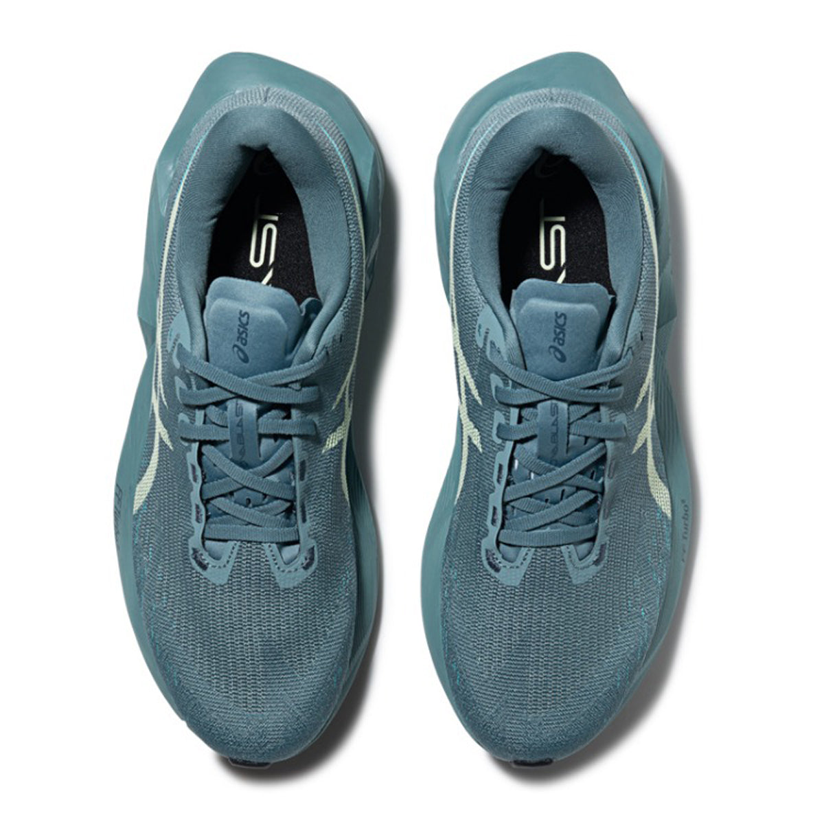 ASICS NOVABLAST 6 Blue Green Running Sneakers | Lightweight Low-Top Trainers for Men & Women