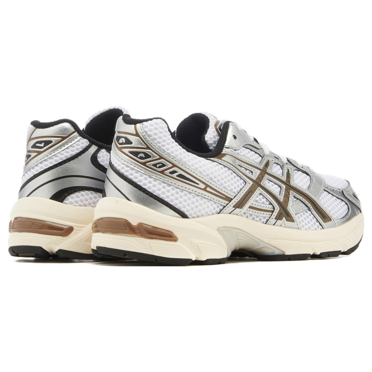 ASICS Gel-1130 White Brown Running Sneakers | Lightweight Low-Top Trainers for Men & Women