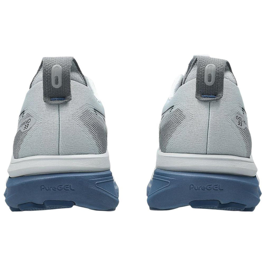 ASICS GEL-KAYANO 33 Grey Running Sneakers | Lightweight Low-Top Trainers for Men & Women