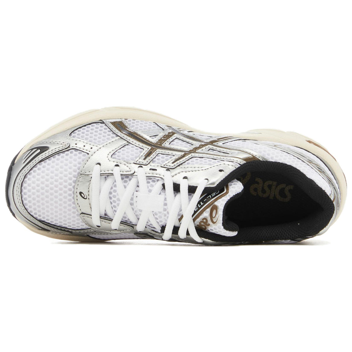 ASICS Gel-1130 White Brown Running Sneakers | Lightweight Low-Top Trainers for Men & Women