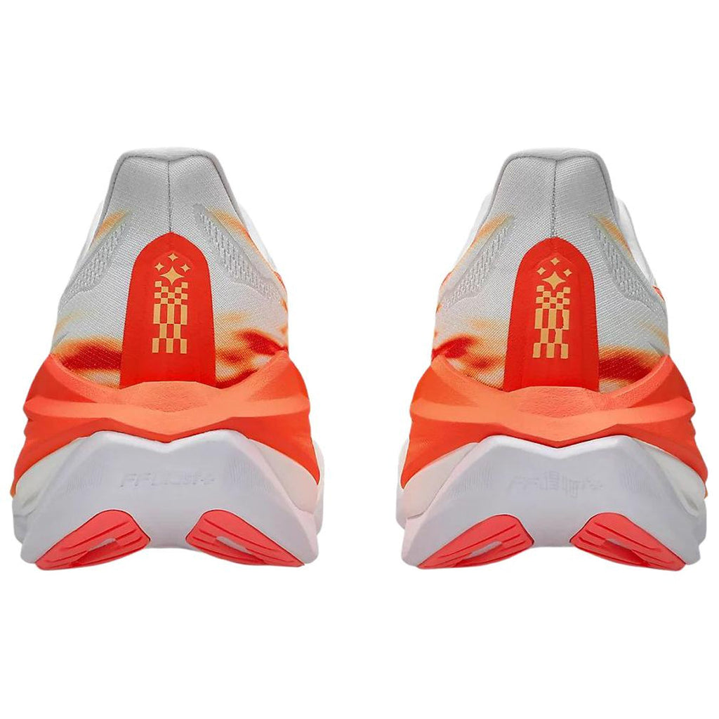ASICS Sneakers White Orange Running Sneakers | Lightweight Low-Top Trainers for Men & Women