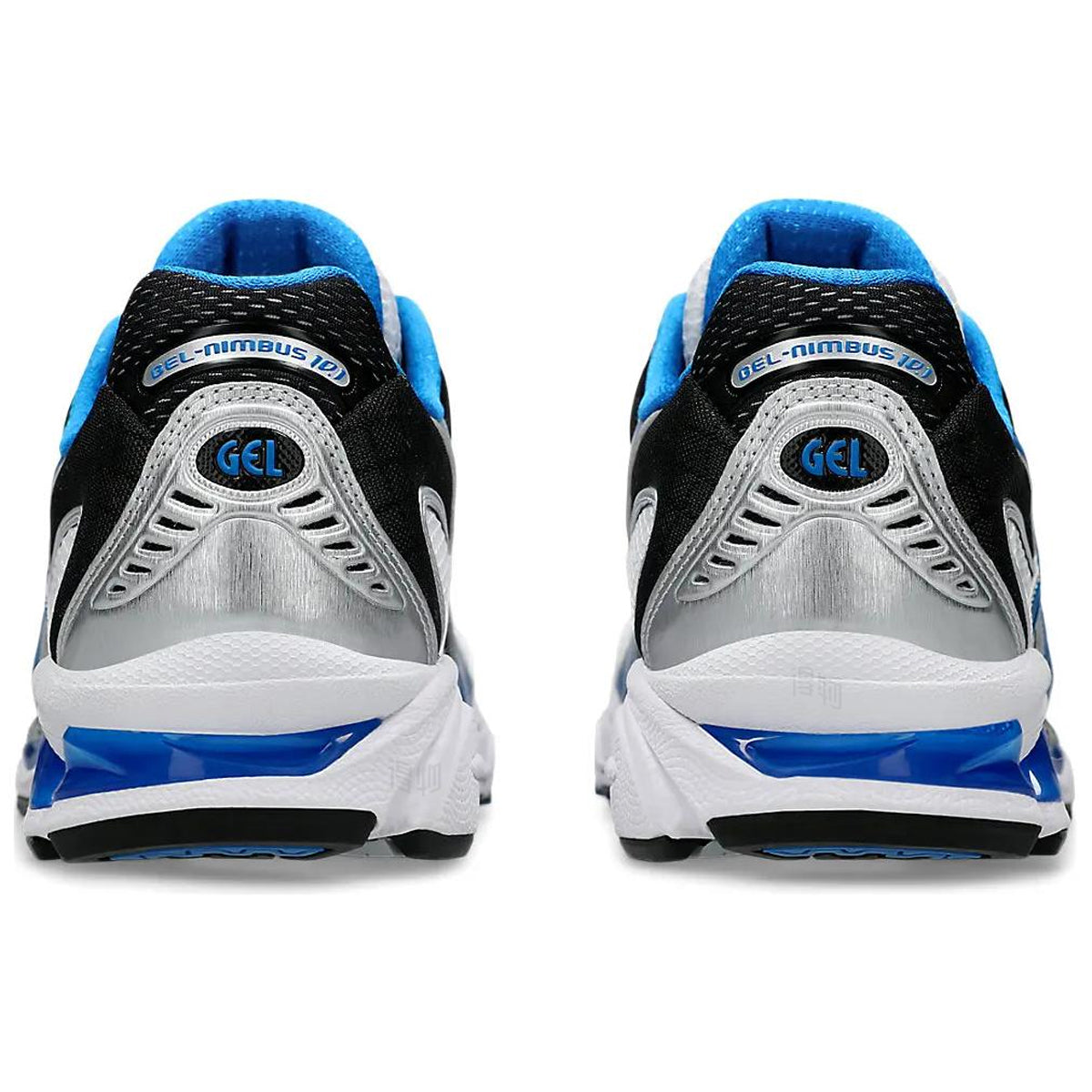 ASICS GEL-Nimbus 10.1 White Blue Running Sneakers | Lightweight Low-Top Trainers for Men & Women